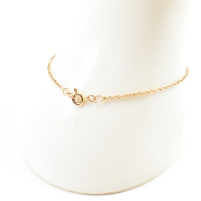 Lot 367 - GOLD & SMOKY QUARTZ PENDANT NECKLACE & BRACELET
