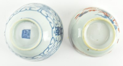 Lot 67 - COLLECTION OF FOUR QING DYNASTY PORCELAIN PIECES 清 粉彩青花陶瓷四件