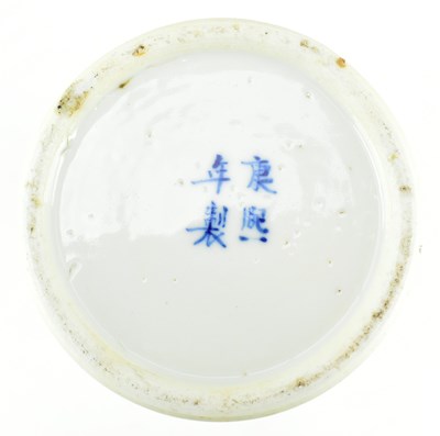 Lot 49 - COLLECTION OF THREE QING DYNASTY PRUNUS VASE AND JARS 清 冰梅瓶和罐三个