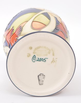 Lot 72 - MOORCROFT - MODERN CERAMIC VASE IN THE PARASOL DANCE PATTERN