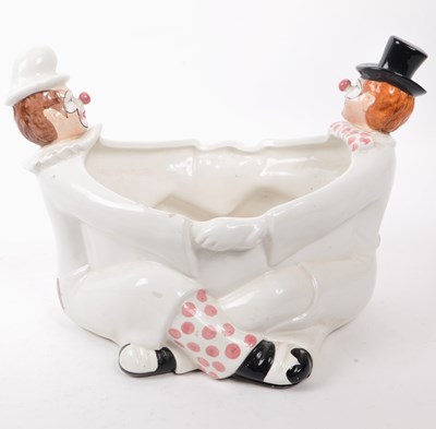 Lot 74 - MID 20TH CENTURY ITALIAN CERAMIC CLOWN PLANT POT