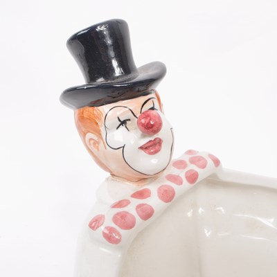 Lot 74 - MID 20TH CENTURY ITALIAN CERAMIC CLOWN PLANT POT