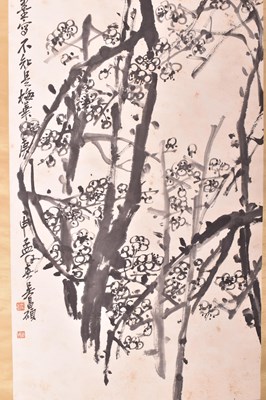 Lot 233 - WU CHANGSHUO - CHERRY BLOSSOM PAINTING 吴昌硕 墨梅图