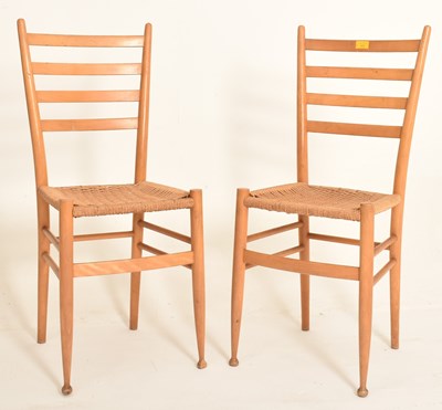 Lot 123 - GIO PONTI - SUPERLEGGERA CHAIR - PAIR OF DINING CHAIRS