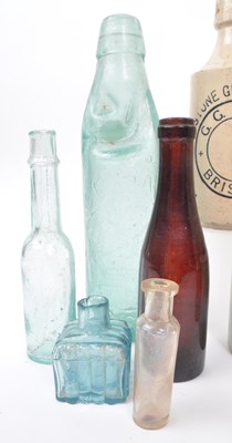 Lot 89 - COLLECTION OF STONEWARE & GLASS BOTTLES
