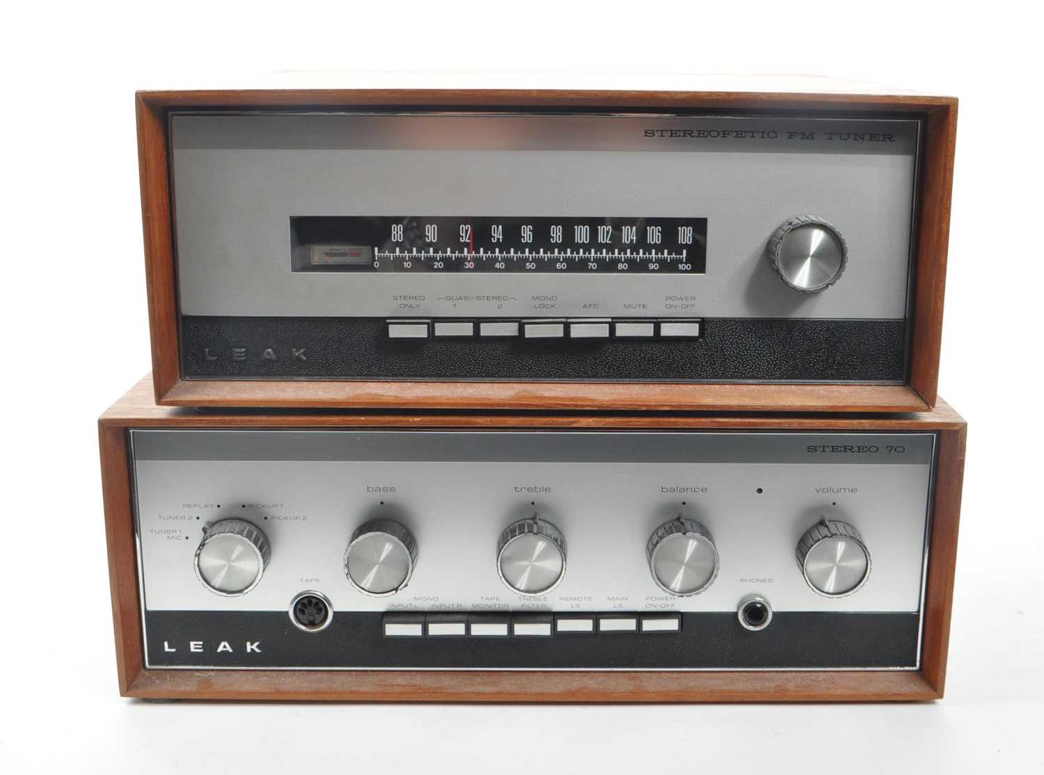 Lot 438 - LEAK - TWO VINTAGE 1960S STEREO HIFI AUDIO SYSTEMS