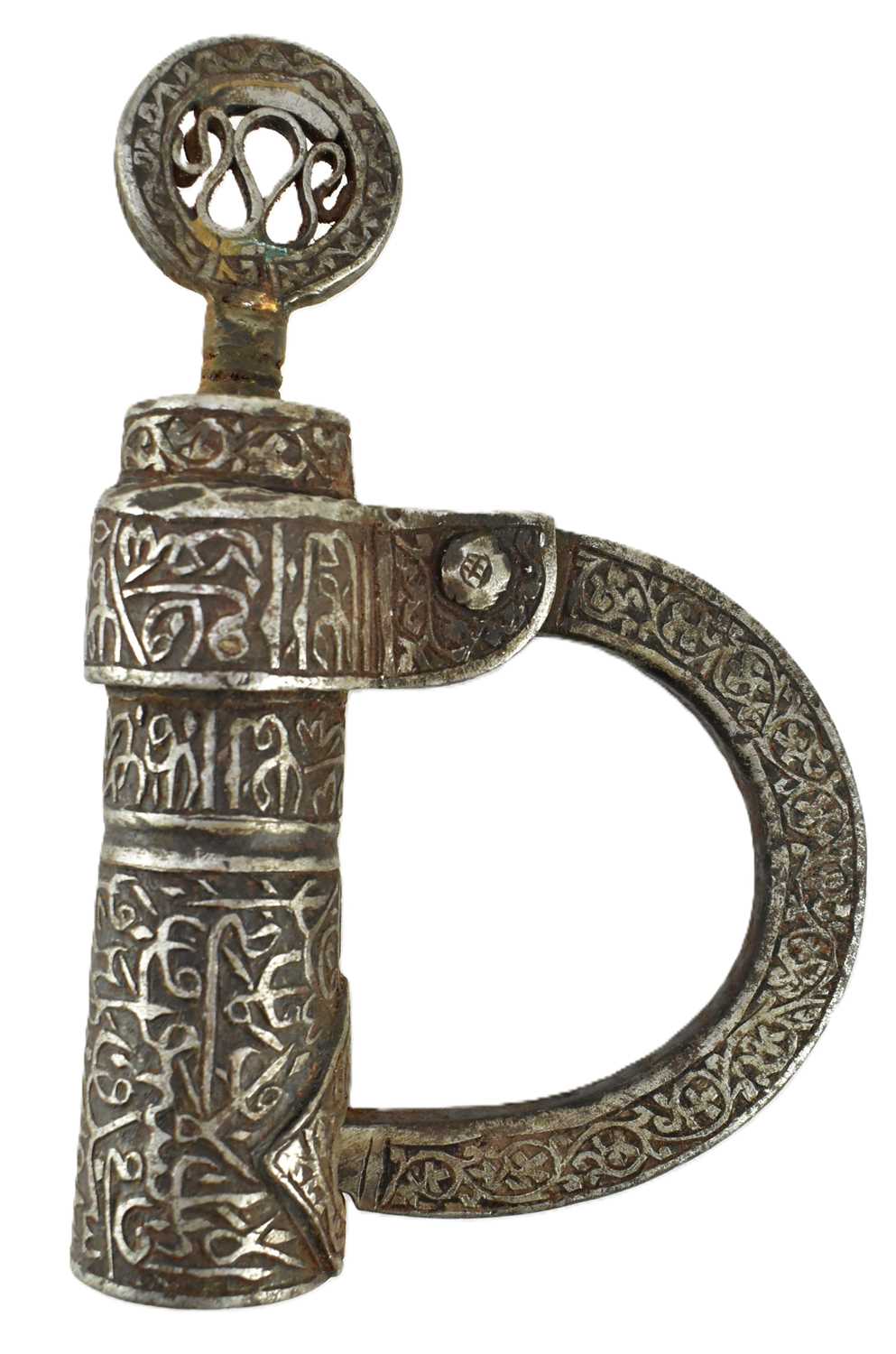 Lot 215 - ISLAMIC IRON KAABAH LOCK & KEY 伊斯兰铁锁和钥匙