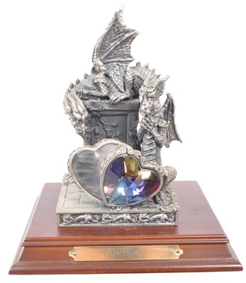 Lot 321 - MYTH & MAGIC BY THE TUDOR MINT - CAST PEWTER DRAGON FIGURES