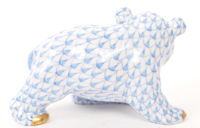 Lot 106 - HEREND - 20TH CENTURY PORCELAIN BEAR FIGURE