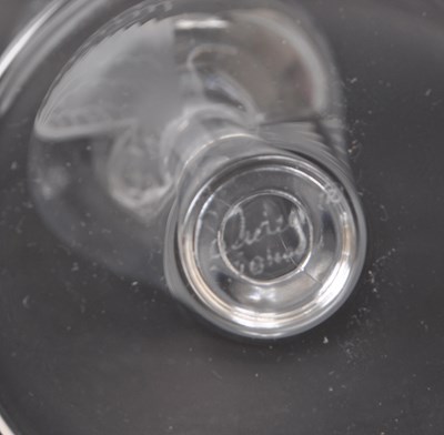 Lot 111 - LALIQUE - FIVE ANGEL CHAMPAGNE FLUTES