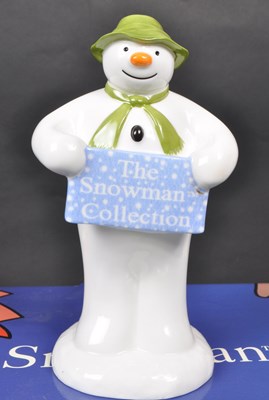 Lot 114 - COALPORT CHARACTERS - THE SNOWMAN - TWO CERAMIC FIGURINES