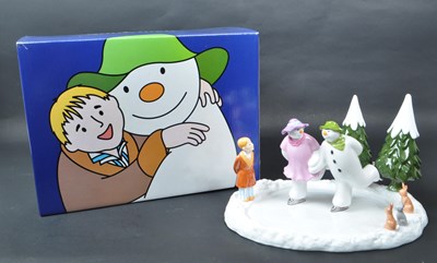 Lot 117 - COALPORT CHARACTERS - THE SNOWMAN - 'ICE DANCE' CERAMIC FIGURINE