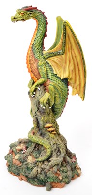 Lot 338 - COLLECTION OF SIX 21ST CENTURY DRAGON FIGURES
