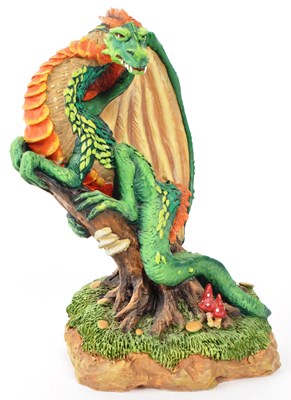 Lot 338 - COLLECTION OF SIX 21ST CENTURY DRAGON FIGURES