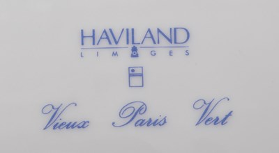 Lot 127 - HAVILAND LIMOGES - VIEUX PARIS VERT ASHTRAY