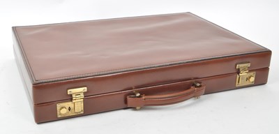 Lot 342 - ASPREY - VINTAGE LEATHER BACKGAMMON ATTACHE