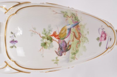 Lot 133 - ROYAL WORCESTER - PAIR OF 20TH CENTURY FINE BONE CHINA VASES