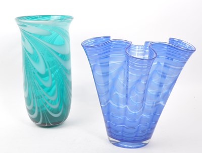 Lot 136 - TWO MID CENTURY GLASS VASES