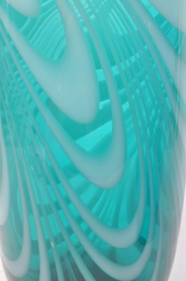 Lot 136 - TWO MID CENTURY GLASS VASES