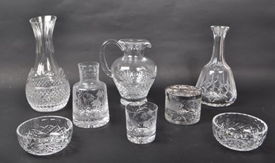 Lot 139 - COLLECTION OF EIGHT 20TH CENTURY CRYSTAL GLASS PIECES