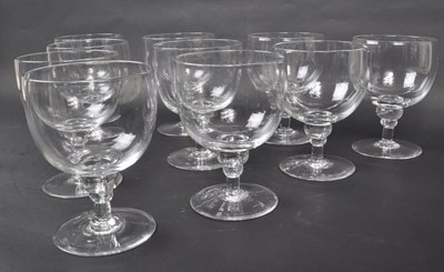 Lot 142 - COLLECTION OF TEN GEORGIAN CLEAR GLASS / CRYSTAL WATER GLASSES