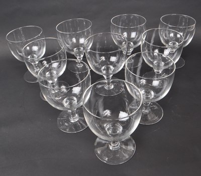 Lot 142 - COLLECTION OF TEN GEORGIAN CLEAR GLASS / CRYSTAL WATER GLASSES