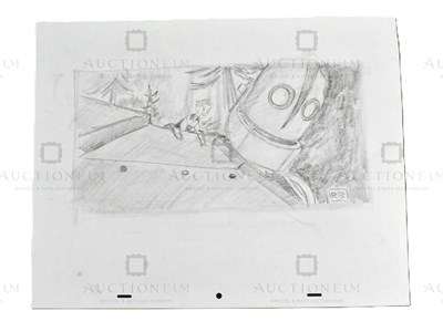 Lot 621 - THE IRON GIANT - ORIGINAL DRAWING BY RICHARD BAZLEY