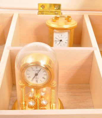 Lot 212 - COLLECTION OF TWELVE MINIATURE NOVELTY CLOCKS