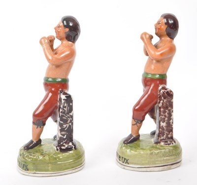 Lot 161 - TOM MOLYNEUX - PAIR OF 19TH CENTURY BOXER FIGURES