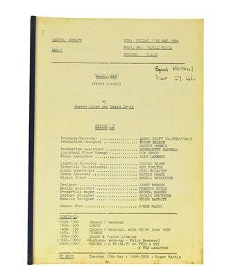 Lot 53 - 'ALLO 'ALLO! (BBC SITCOM) - ORIGINAL SERIES ONE PRODUCTION SCRIPT