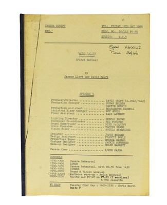 Lot 54 - 'ALLO 'ALLO! (BBC SITCOM) - ORIGINAL SERIES ONE PRODUCTION SCRIPT