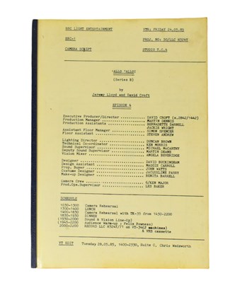 Lot 62 - 'ALLO 'ALLO! (BBC SITCOM) - ORIGINAL SERIES TWO PRODUCTION SCRIPT