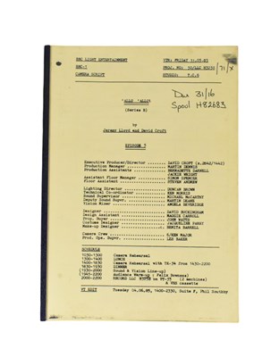 Lot 63 - 'ALLO 'ALLO! (BBC SITCOM) - ORIGINAL SERIES TWO PRODUCTION SCRIPT