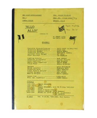 Lot 67 - 'ALLO 'ALLO! (BBC SITCOM) - ORIGINAL SERIES THREE CAMERA SCRIPT