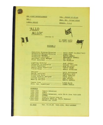 Lot 69 - 'ALLO 'ALLO! (BBC SITCOM) - ORIGINAL SERIES THREE CAMERA SCRIPT