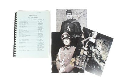 Lot 73 - 'ALLO 'ALLO! (BBC SITCOM) - ORIGINAL SERIES NINE FILMING SCHEDULE