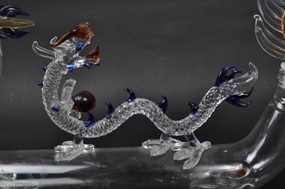 Lot 169 - VINTAGE 20TH CENTURY MURANO STYLE CHINESE DRAGON DECANTER