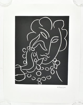 Lot 267 - HENRI MATISSE - FOUR BLACK AND WHITE SERIGRAPH PRINTS