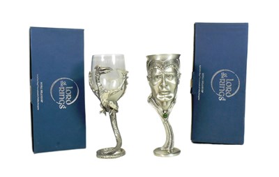 Lot 659 - LORD OF THE RINGS - X2 ROYAL SELANGOR GOBLETS