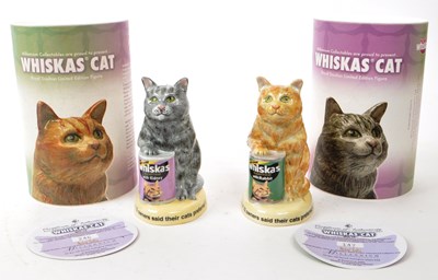 Lot 188 - ROYAL DOULTON - TWO LIMITED EDITION WHISKAS PORCELAIN CATS