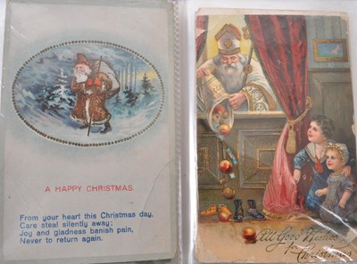 Lot 465 - SANTA CLAUS / FATHER CHRISTMAS - COLLECTION OF VINTAGE POSTCARDS