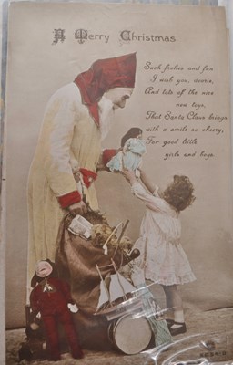Lot 465 - SANTA CLAUS / FATHER CHRISTMAS - COLLECTION OF VINTAGE POSTCARDS