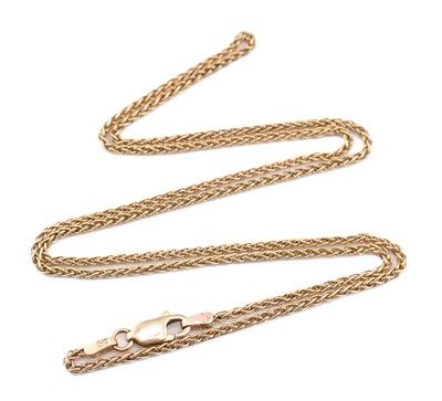 Lot 130 - HALLMARKED 9CT GOLD CHAIN NECKLACE