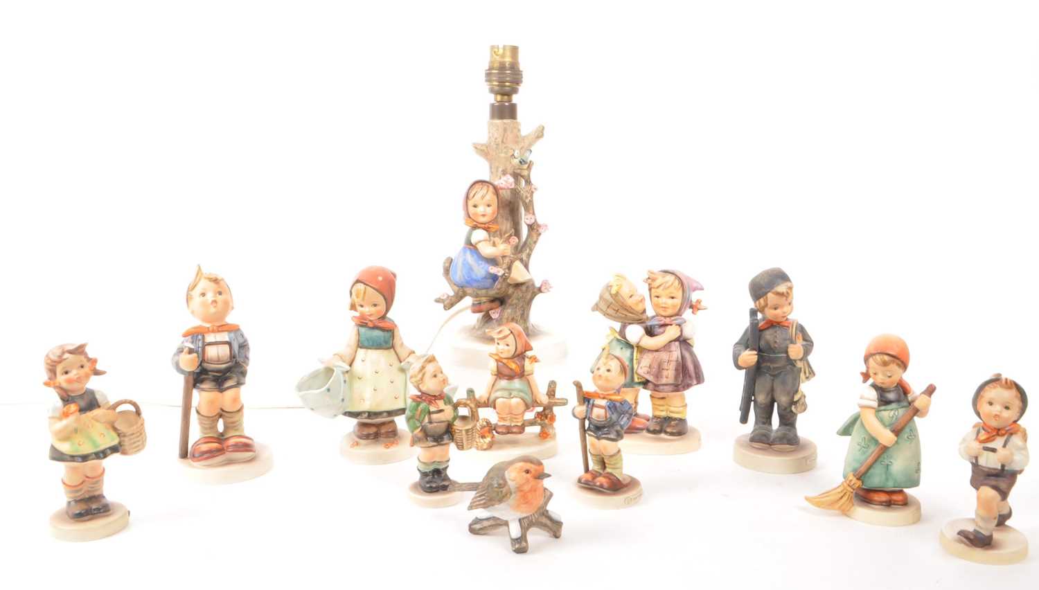 Lot 415 - WEST GERMAN GOEBEL PORCELAIN FIGURES