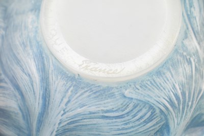 Lot 70 - RENE LALIQUE - FORMOSE VASE - 1920S OPALESCENT BLUE STAINED VASE