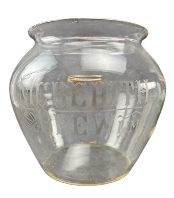 Lot 193 - MEREDITH & DREW LIMITED - EARLY 20TH CENTURY GLASS BISCUIT JAR