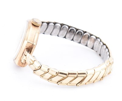 Lot 294 - 9CT GOLD LADIES COCKTAIL WATCH BY STRADA
