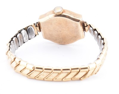 Lot 294 - 9CT GOLD LADIES COCKTAIL WATCH BY STRADA