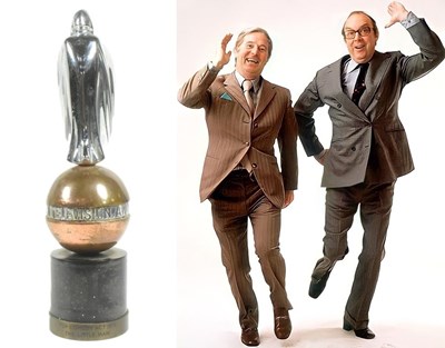 Lot 1 - MORECAMBE & WISE - ERNIE WISE - ORIGINAL SUN TELEVISION AWARD TROPHY