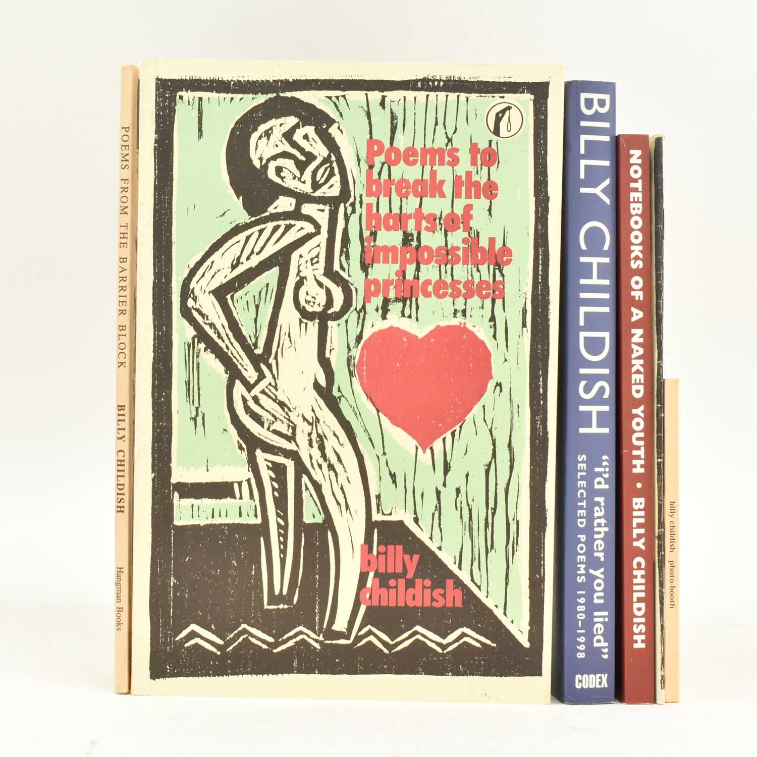 Lot 56 - CHILDISH, BILLY. SIX SIGNED FIRST EDITION BOOKS